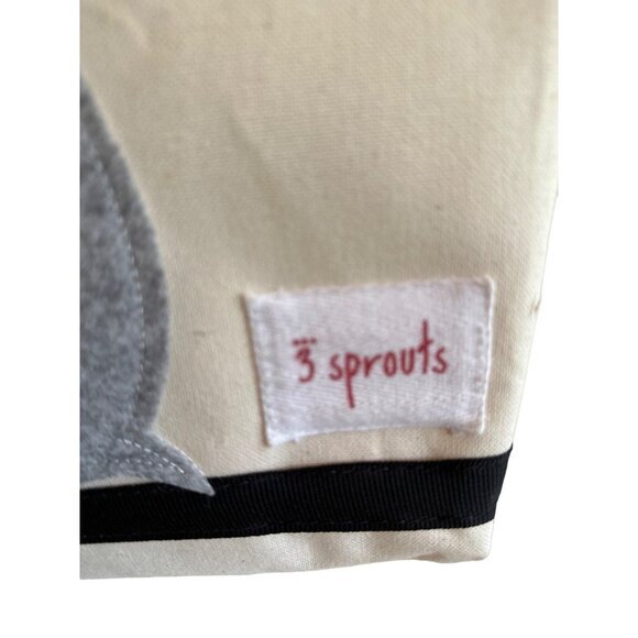 3 Sprouts Felt Mouse Canvas Diaper Caddy Bag - Picture 2 of 7